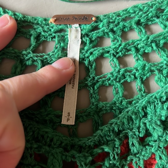 Free People knit print pullover sweater - Picture 2 of 6